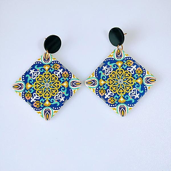 Vintage wooden earrings