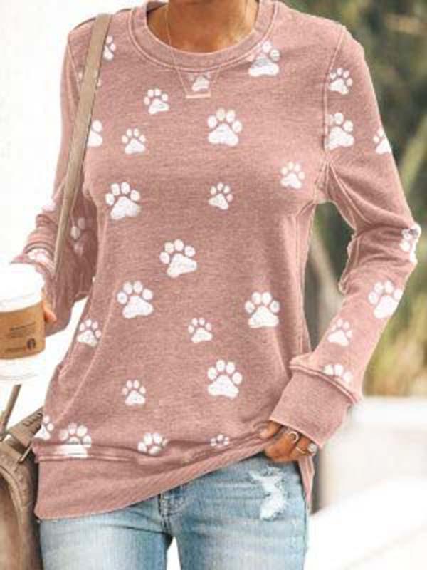 Casual Round Neck Printed T-shirt