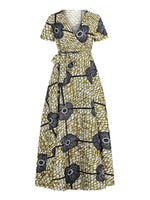 Load image into Gallery viewer, Ethnic Print V-neck Short Sleeve Dress
