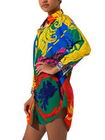 Load image into Gallery viewer, Printed loose long sleeve shirt
