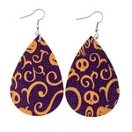Load image into Gallery viewer, Halloween pattern drop earrings
