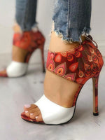 Load image into Gallery viewer, Ladies Print High Heels
