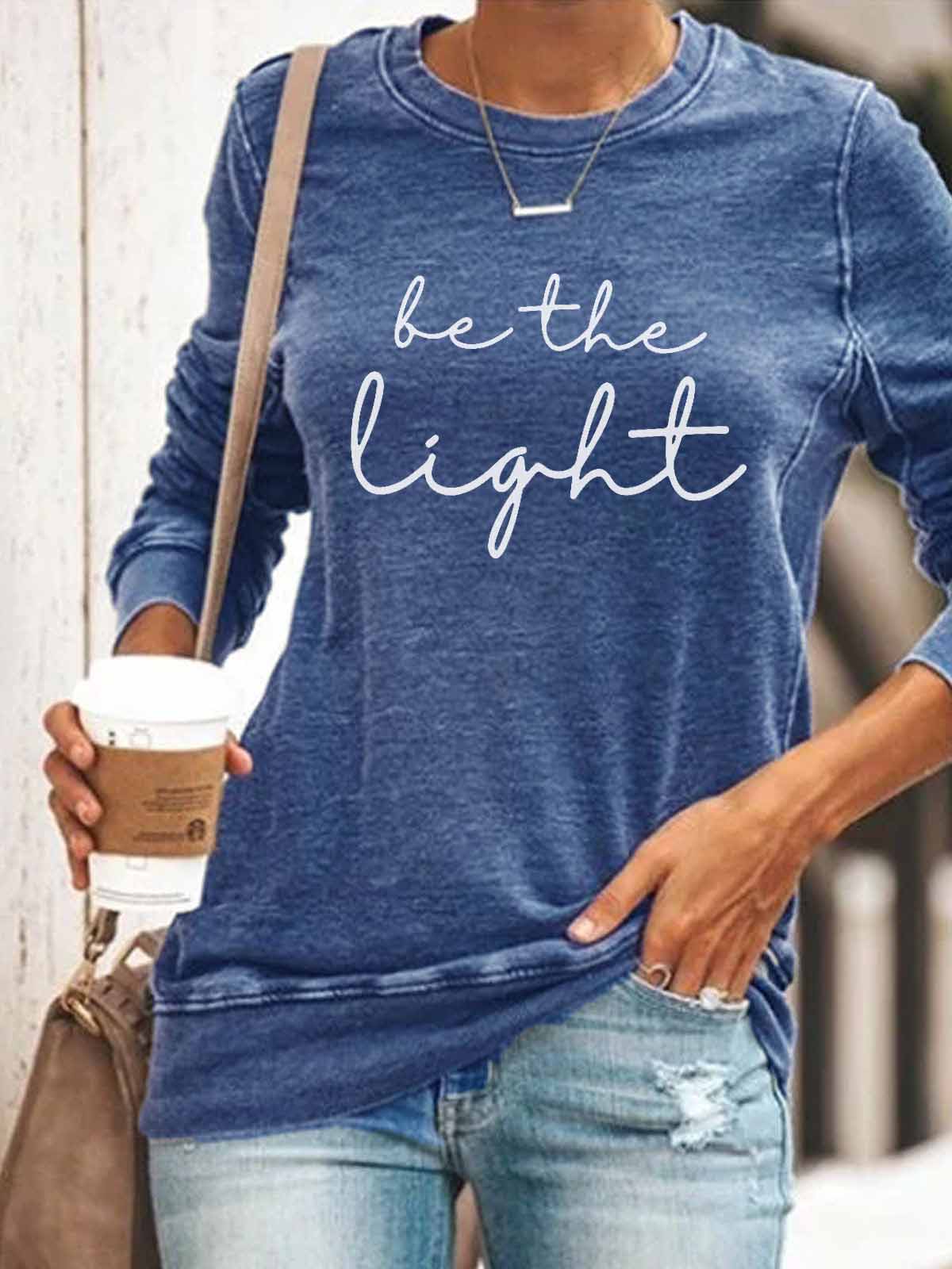 Women's Be The Light Printed Top