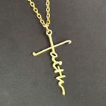 Load image into Gallery viewer, Faith Letter Pendant Necklace
