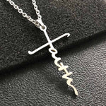 Load image into Gallery viewer, Faith Letter Pendant Necklace
