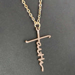 Load image into Gallery viewer, Faith Letter Pendant Necklace
