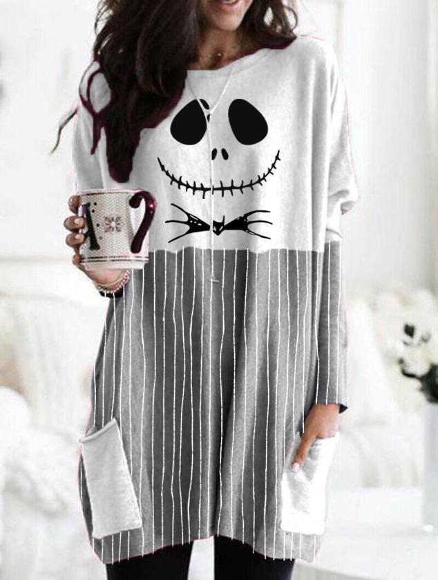 Women's Halloween Jack Skellington T-shirt