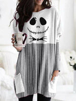 Load image into Gallery viewer, Women&#39;s Halloween Jack Skellington T-shirt
