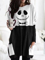 Load image into Gallery viewer, Women&#39;s Halloween Jack Skellington T-shirt

