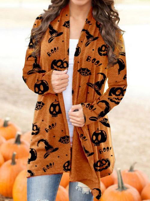 Women's Halloween Knitted Cardigan Top