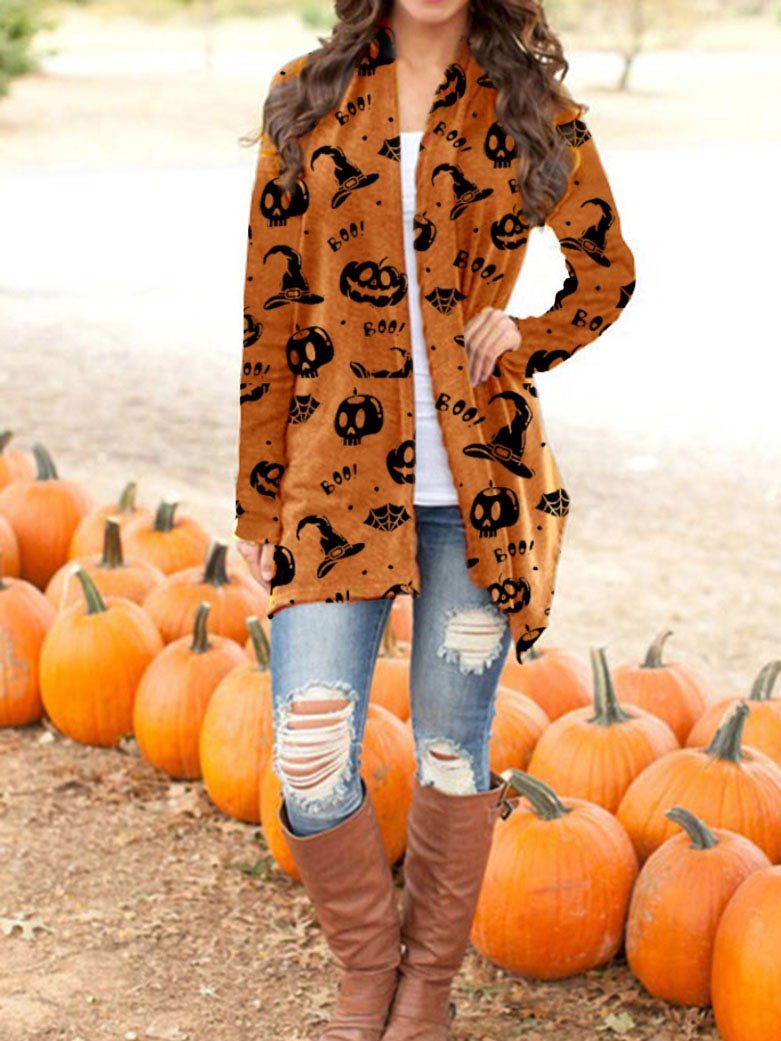 Women's Halloween Knitted Cardigan Top