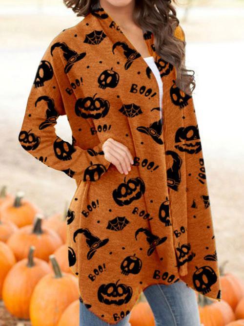 Women's Halloween Knitted Cardigan Top