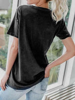 Load image into Gallery viewer, Cozy Ghosts Print Ripped T-shirt
