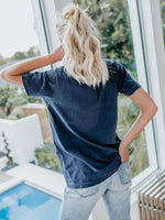 Load image into Gallery viewer, Cozy Ghosts Print Ripped T-shirt
