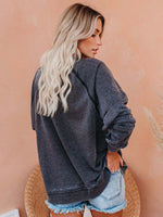 Load image into Gallery viewer, Just Breath Dandelion Print Cozy Sweatshirt
