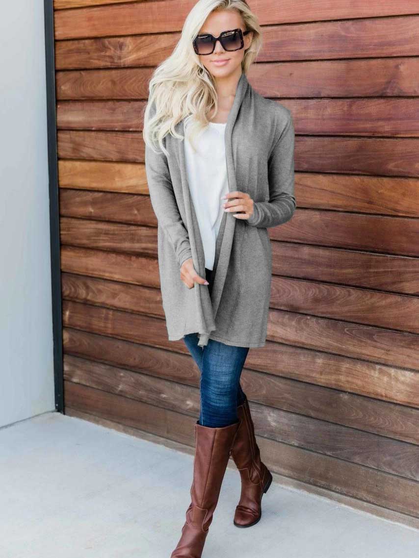 Women's Horse Print Casual Cardigan