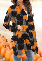 Load image into Gallery viewer, Women&#39;s Halloween Print Cardigan
