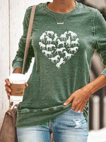 Load image into Gallery viewer, Women&#39;s Horse Heart Print Top
