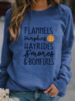 Load image into Gallery viewer, Women&#39;s Halloween Thanksgiving Pumpkin Spice And Everything Nice Printed Casual Sweatshirt

