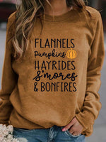 Load image into Gallery viewer, Women&#39;s Halloween Thanksgiving Pumpkin Spice And Everything Nice Printed Casual Sweatshirt

