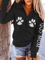 Load image into Gallery viewer, Women&#39;s Dog Mom Dog Paw Print Sweatshirt
