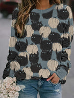 Load image into Gallery viewer, Hallows&#39; Day printed crew neck casual sweatshirt
