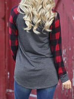 Load image into Gallery viewer, Women&#39;s Thanksgiving Thanksful Grateful And Blessed Printed Patchwork Christmas Sweatshirt
