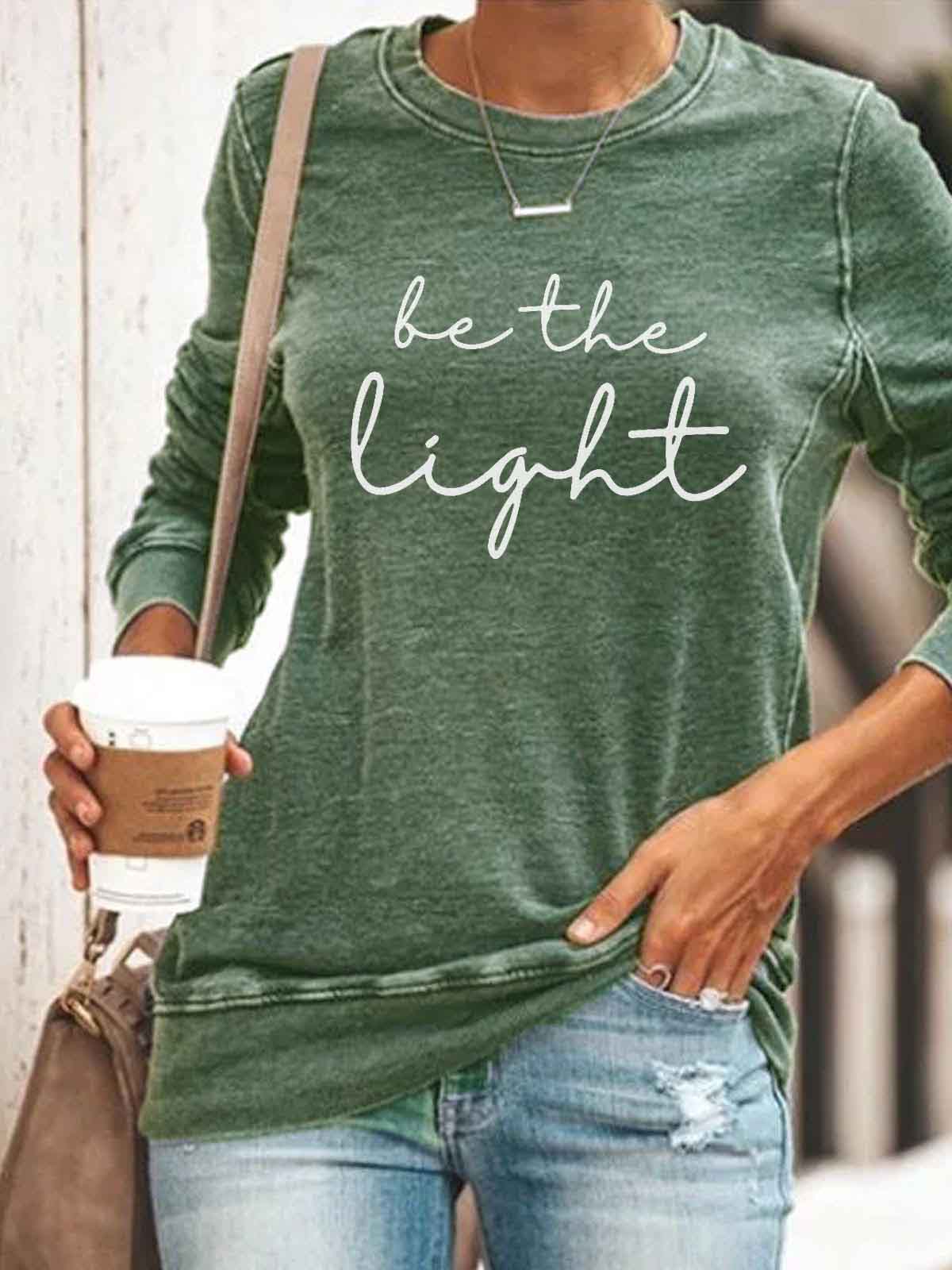 Women's Be The Light Printed Top