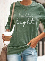 Load image into Gallery viewer, Women&#39;s Be The Light Printed Top
