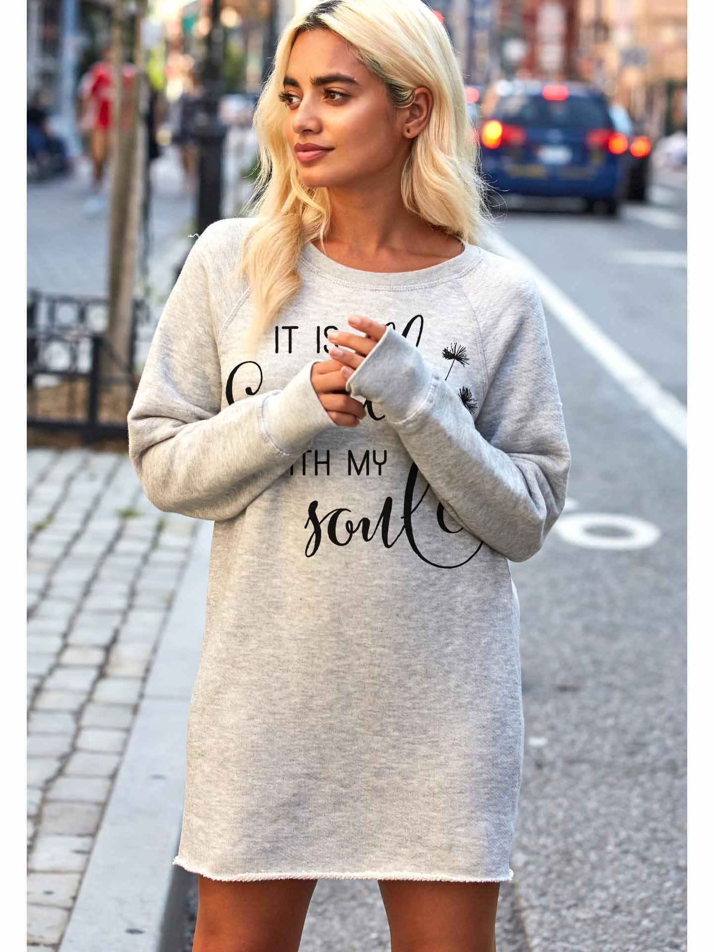 Women's It Is Well With My Soul Printed Long Sweatshirt