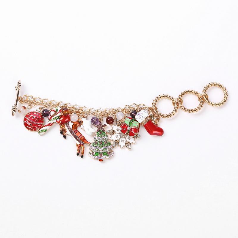 Snowflake Christmas Tree Santa Claus bracelet