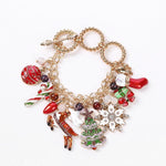 Load image into Gallery viewer, Snowflake Christmas Tree Santa Claus bracelet
