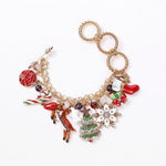 Load image into Gallery viewer, Snowflake Christmas Tree Santa Claus bracelet
