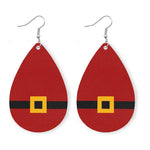 Load image into Gallery viewer, Christmas Elk Snowman Leather Earrings
