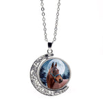 Load image into Gallery viewer, Winter Mustang Time Gem Clavicle Necklace
