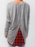 Load image into Gallery viewer, Women&#39;s Thanksgiving Day Thankful Grateful And Blessed Printed Plaid T-shirt
