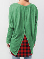 Load image into Gallery viewer, Women&#39;s Thanksgiving Day Thankful Grateful And Blessed Printed Plaid T-shirt
