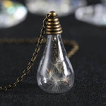 Load image into Gallery viewer, Vintage Bulb Dandelion Faith Necklace
