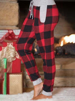 Load image into Gallery viewer, Woman&#39;s Christmas Buffalo Plaid Casual Pants
