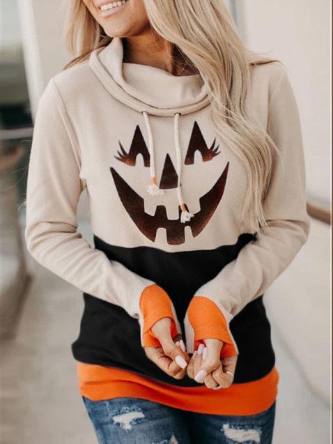 Women's Halloween Print Sweatshirt
