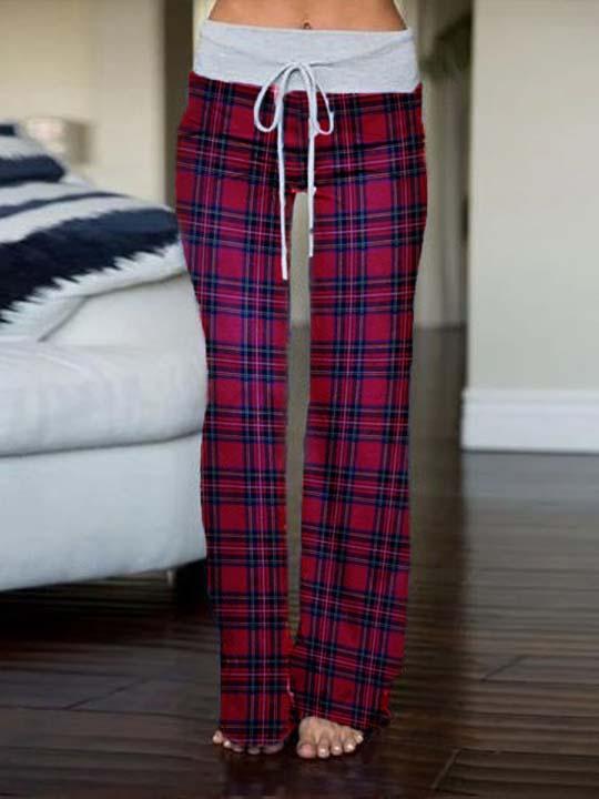 Woman's Christmas Buffalo Plaid Pajama Pants