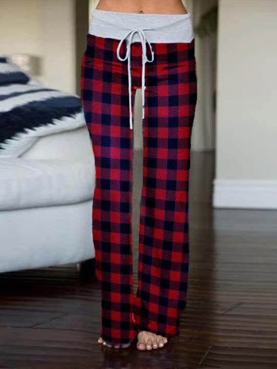 Woman's Christmas Buffalo Plaid Pajama Pants