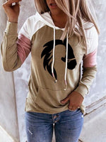 Load image into Gallery viewer, Women&#39;s horse print long sleeve sweater
