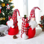 Load image into Gallery viewer, Christmas Ornaments Red Wine Bottle Set Santa Claus Wine Bag Holiday Dress Up
