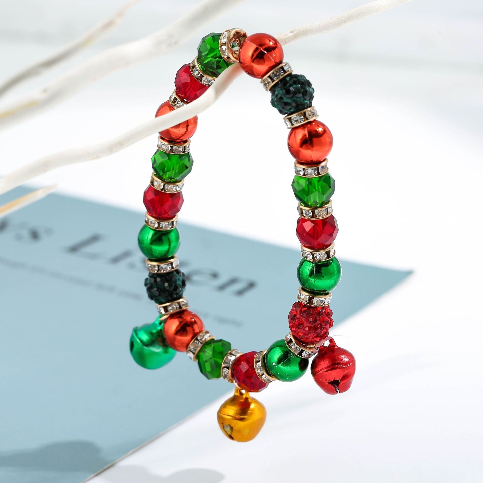 Christmas Colorful Ring Bell Bracelet