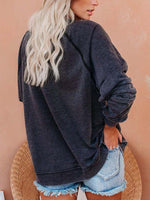 Load image into Gallery viewer, Women&#39;s Casual Halloween Cat Pumpkin Print Sweatshirt
