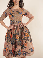 Load image into Gallery viewer, Women&#39;s Sexy Printed U-shaped Back Sleeve Dress
