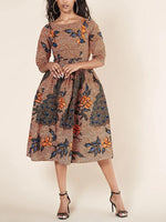 Load image into Gallery viewer, Women&#39;s Sexy Printed U-shaped Back Sleeve Dress
