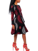 Load image into Gallery viewer, Women&#39;s African Ethnic Print Dress
