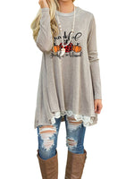 Load image into Gallery viewer, Women&#39;s Thankful Grateful And Blessed Lace Long Sleeve T-shirt
